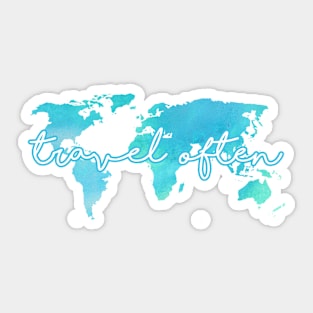 Travel Often Sticker